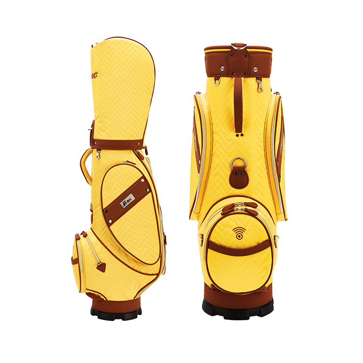 [뱅골프] BANG QUILTING Line(Yellow) Golf Bag